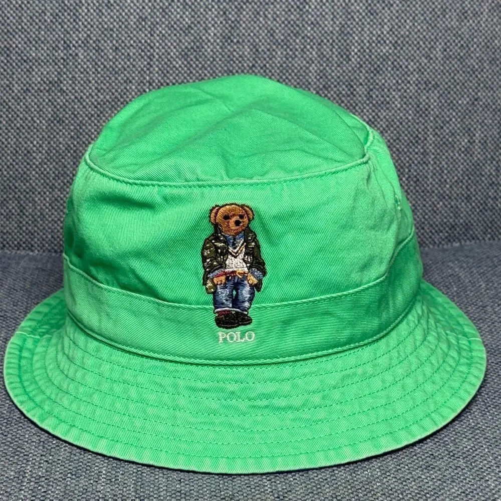 Polo Ralph Lauren Classic Bear Bucket Hat unisex size small/medium